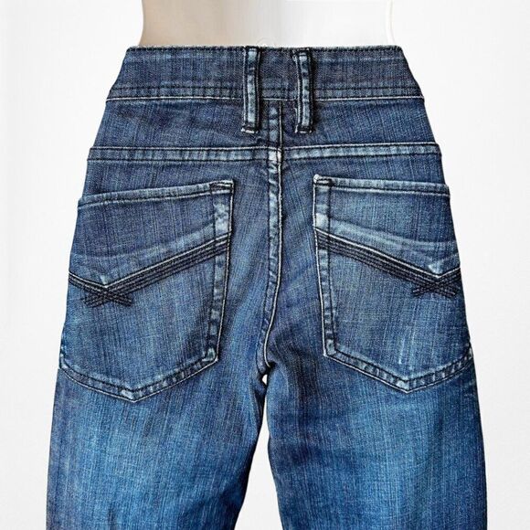 Apt. 9 Dark Wash Low Rise Slim Fit Straight Leg Denim Jeans Size 29 - Picture 6 of 7